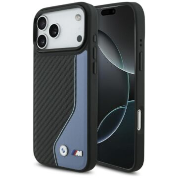 BMW M Carbon Logo MS niebieski - etui iPhone 17 Pro Max