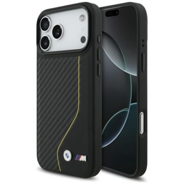 BMW M Carbon Line Logo MS żółty - etui iPhone 17 Pro Max