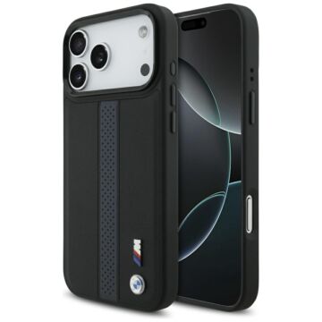 BMW M Perforated Stripe Logo MS niebieski - etui iPhone 17 Pro Max