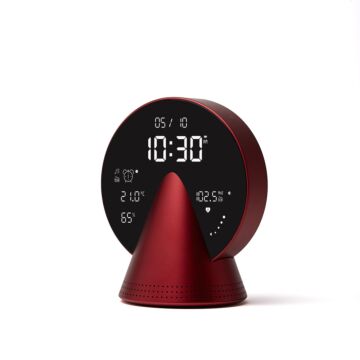 Lexon Conic Clock czerwony - budzik