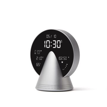 Lexon Conic Clock aluminum - budzik