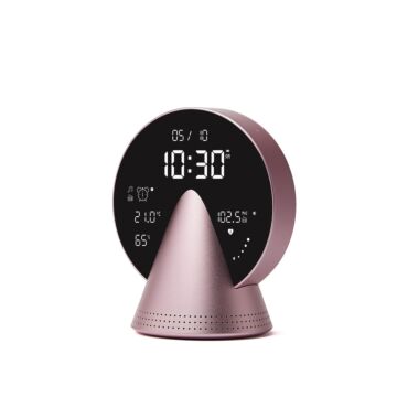 Lexon Conic Clock różowy  - budzik