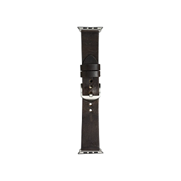 dBramante Bornholm Dark Brown/Silver - pasek Apple Watch 42/44/45mm