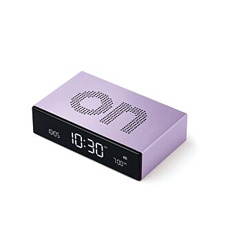 Lexon Flip Premium jasnofioletowy - budzik