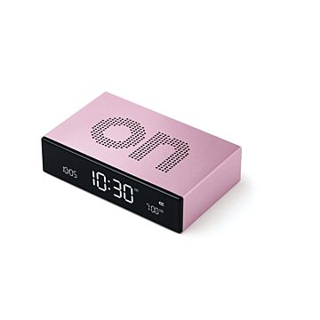 Lexon Flip Premium jasnoróżowy - budzik