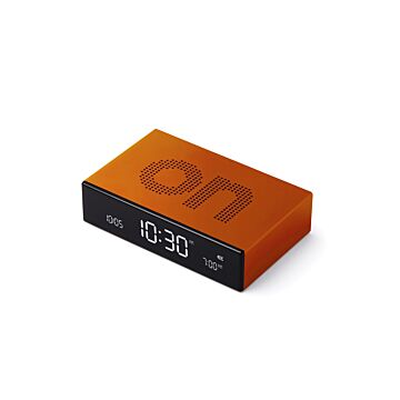 Lexon Flip Premium pomarańczowy - budzik