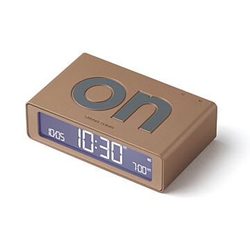 Lexon Flip Mini złoty - budzik