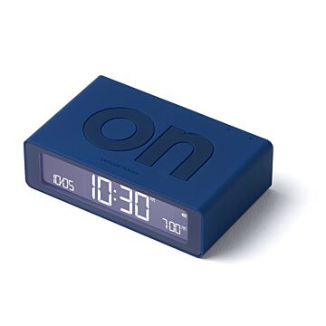 Lexon Flip Mini ciemnoniebieski - budzik