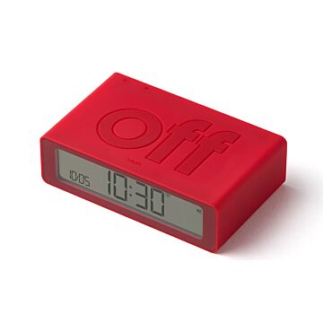 Lexon Flip Mini czerwony - budzik
