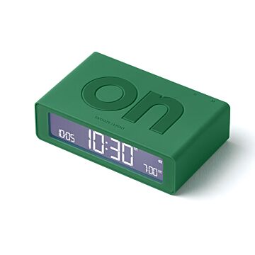 Lexon Flip Mini zielony - budzik