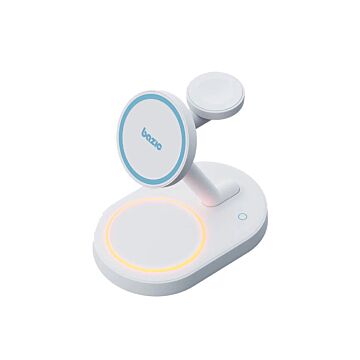 Bazic GoMag Station 2 3w1 MagSafe Fast Charging biały - Ładowarka indukcyjna