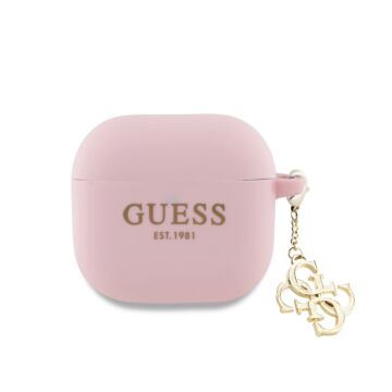 Guess Silicone 4G Charm r&oacute;żowy - etui AirPods 4