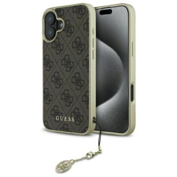 Guess 4G Charms Collection brązowy - etui iPhone 16