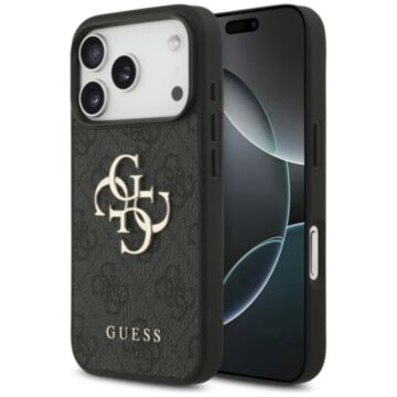 Guess 4G Big Logo czarny - etui iPhone 17 Pro