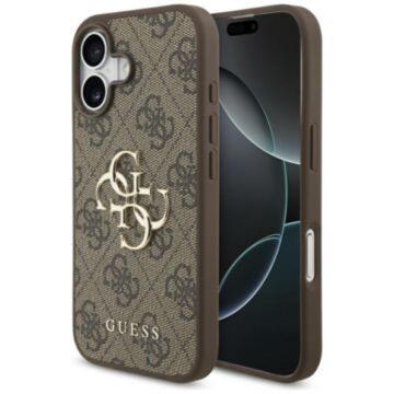 Guess 4G Big Logo brązowy - etui iPhone 17