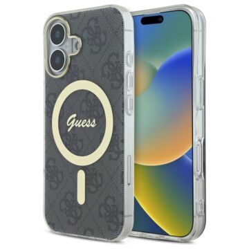 Guess IML 4G MS czarny - etui iPhone 16