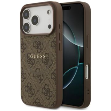 Guess 4G Ring Classic Logo MS brązowy - etui iPhone 17 Pro