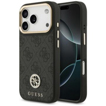 Guess 4G Strass Logo MS czarny - etui iPhone 17 Pro