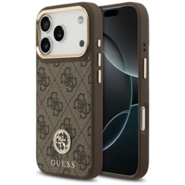 Guess 4G Strass Logo MS brązowy - etui iPhone 17 Pro