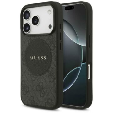 Guess 4G Circle Classic Logo MS czarny - etui iPhone 17 Pro