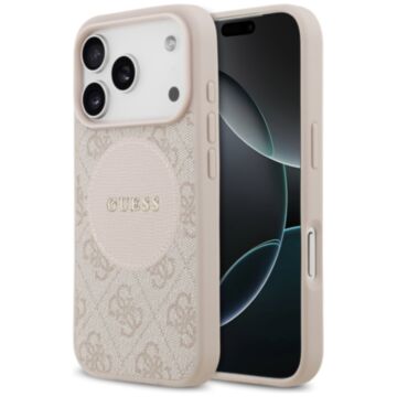 Guess 4G Circle Classic Logo MS różowy - etui iPhone 17 Pro