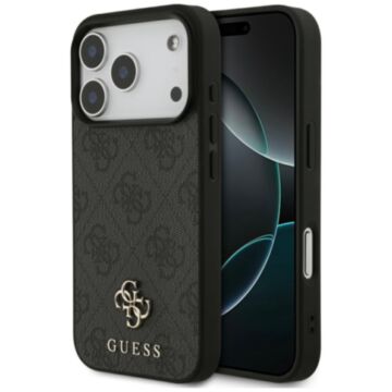 Guess 4G Small Classic Logo MS czarny - etui iPhone 17 Pro