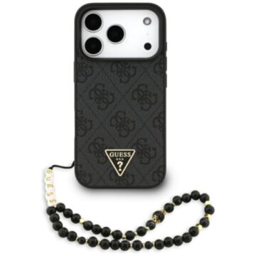 Guess 4G Strap Triangle Logo MS czarny - etui iPhone 17 Pro
