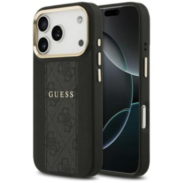 Guess 4G Stripe MS czarny - etui iPhone 17 Pro