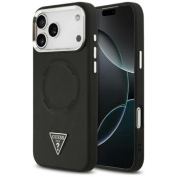 Guess Triangle Logo MS czarny - etui iPhone 17 Pro