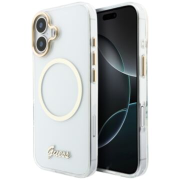 Guess IML Script Metal MS przezroczysty - etui iPhone 17