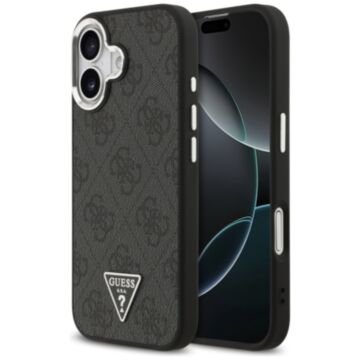 Guess 4G Triangle Logo MS czarny srebrny - etui iPhone 17