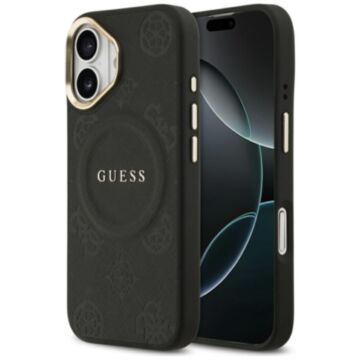 Guess Peony Hot Stamp MS czarny - etui iPhone 17