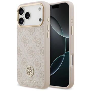 Guess 4G Strass Logo MS różowy - etui iPhone 17 Pro Max