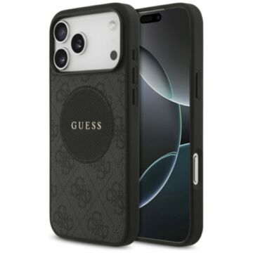Guess 4G Circle Classic Logo MS czarny - etui iPhone 17 Pro Max