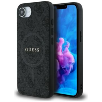 Guess 4G Ring Classic Logo MS czarny - etui iPhone 16e / 17e