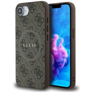 Guess 4G Ring Classic Logo MS brązowy - etui iPhone 16e / 17e