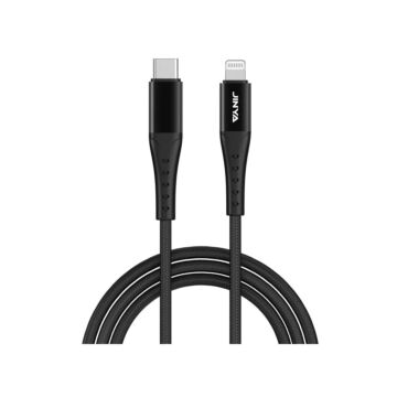 JINYA TechLink 1,8M USB-C Lightning Black - kabel lightning