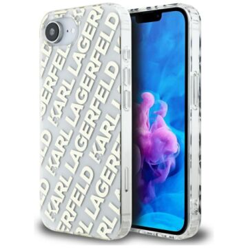 Karl Lagerfeld IML Repeat Logo złoty - etui iPhone 16e / 17e