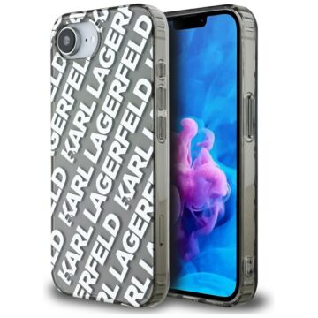 Karl Lagerfeld IML Repeat Logo srebrny - etui iPhone 16e / 17e