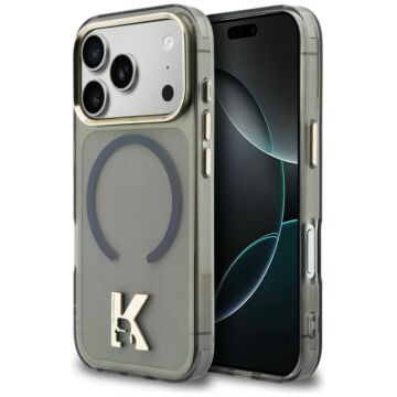 Karl Lagerfeld IML K Head Logo MS czarny - etui iPhone 17 Pro