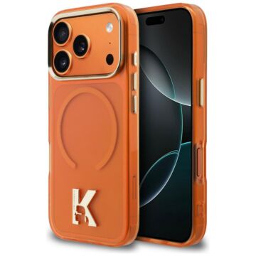 Karl Lagerfeld IML K Head Logo MS pomarańczowy - etui iPhone 17 Pro
