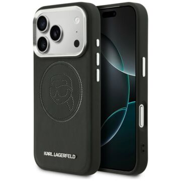 Karl Lagerfeld K Head Point Logo MS czarny - etui iPhone 17 Pro