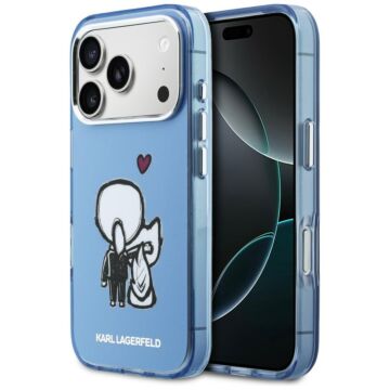 Karl Lagerfeld Karl Choupette Back MS niebieski - etui iPhone 17 Pro