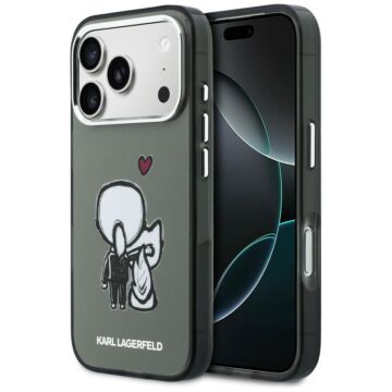 Karl Lagerfeld Karl Choupette Back MS czarny - etui iPhone 17 Pro Max