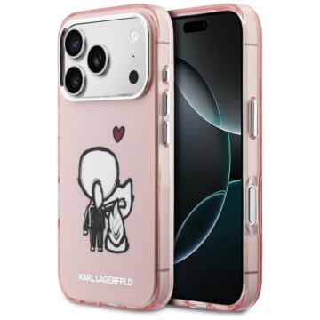 Karl Lagerfeld Karl Choupette Back MS różowy - etui iPhone 17 Pro