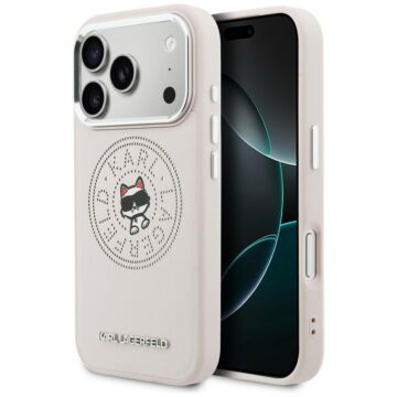 Karl Lagerfeld Point Choupette Sketch MS różowy - etui iPhone 17 Pro