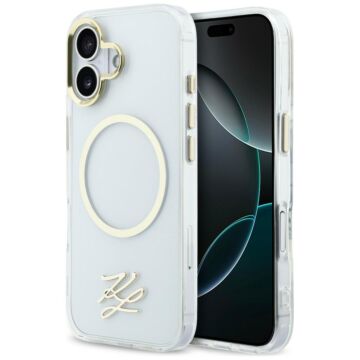 Karl Lagerfeld IML KL Script Logo MS przezroczysty - etui iPhone 17