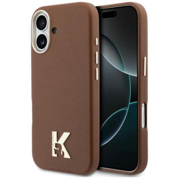 Karl Lagerfeld Karl Head Logo MS brązowy - etui iPhone 17