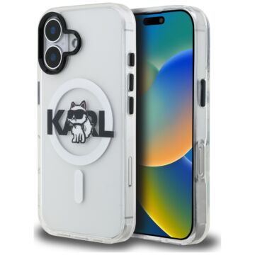 Karl Lagerfeld IML Choupette Sketch Logo MS przezroczysty - etui iPhone 17