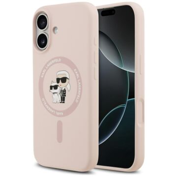 Karl Lagerfeld Silicone KarlChoupette Ring MS różowy - etui iPhone 17